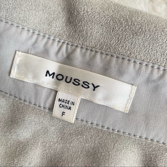 Moussy Faux Suede Button Down Western Style Studded Jacket - Picture 4 of 8